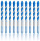 6mm 8mm Drill Bit Triangle Drill for Ceramic Tile, Concrete, Wall, Metal Wood Drilling Hole Cutter Glass Drill Bit(6mm,10pcs)