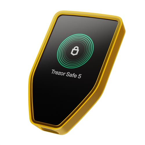 Trezor Silikon Bumper Hülle Safe 5 - Stoßdämpfende Schutzhülle (Clear Orange)