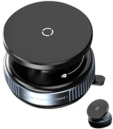 Vacuum Telefon | Magnetische Saughalterung mit 360° verstellbarer Basis | Autozubehör, Armaturenbretthalterung, Spiegelklemme, Windschutzscheibenanschluss, VR, Fahrzeug