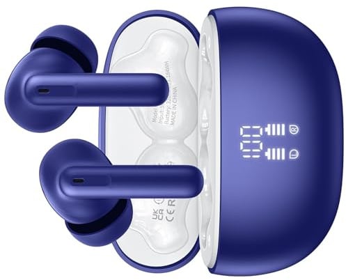 VEKJ KI Kopfhörer Übersetzer, 42Std Bluetooth 5.4 Sprachübersetzer Kopfhörer mit 164 Sprachen Blau