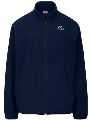 Kappa - Felpa con Zip, Uomo, Poliestere, Sportivo, Modello: Logo Saurion Slim
