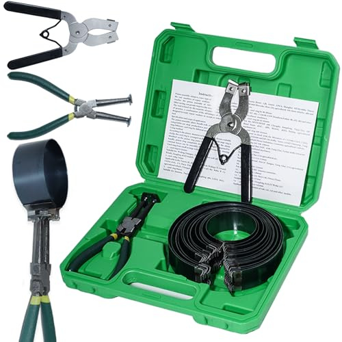 Herramientas para Compresión de Aros de Pistón 62-145mm con alicates de instalación de pistón y Alicates de compresor de anillo de pistón y 14 Bandas