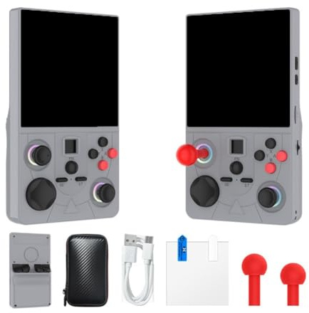 FACAIIO Console di gioco portatile 3D retrò per dispositivo di gioco arcade con connettività WiFi divertimento on-go, nero