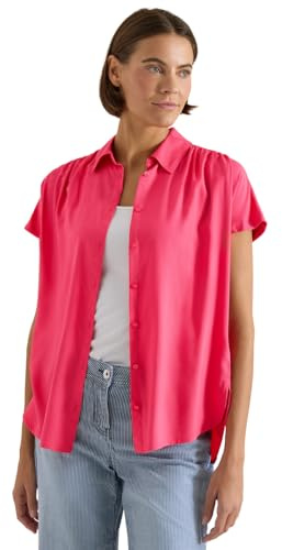 Cecil Damen Basic Bluse mit Hemdkragen in Unifarbe