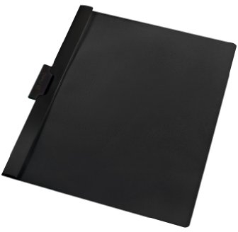 Herlitz 10312486 Klemmhefter 30 Blatt Schwarz, PVC 5er Packung