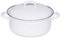 Riess, 0126-033, Casseruola con coperchio 12, CLASSIC-BIANCO, diametro 12 cm, capacità 0,5 litri, altezza 10 cm, smaltato, bianco, induzione