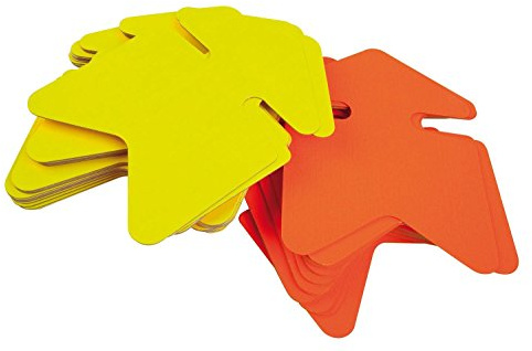 Apli Agipa 021950-FLU Packung mit 50 Etiketten für den Point of Sale in Karton Fluo 12 x 16 cm, Gelb / Orange