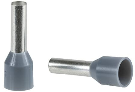 Schneider DZ5CE007D Aderendhülse DZ5 gemäß DIN, 0,75mm2/AWG20, grau, 10 Sätze à 100 Stück