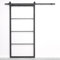 SEART System-Schiebetür, Loft-Glasschiebetür Vobi (100x210cm, Transparent) 100x210 cm