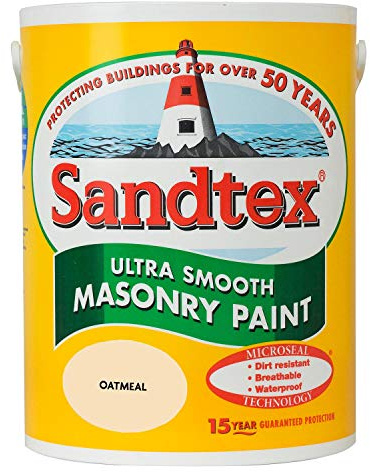 Sandtex masonry paint, 5 litres, ultra smooth brickwork, multicolour