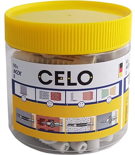 Mehrzweckdübel MZK 10 in Runddose: 50 Stück, 10mm, Robuster Dübel für anspruchsvolle Materialien