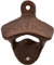 Twine Rustic Farmhouse Wall Mounted Bottle Opener (Faux Rust and Cast Iron)