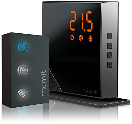 Momit Home Termostato Digitale Wi-Fi, Nero