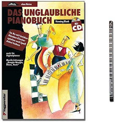 Das unglaubliche Pianobuch mit CD und Musik-Bleistift arrangiert für Klavier [Noten / Sheetmusic] 9783802402135
