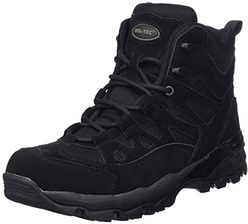 Mil-Tec Bottes de randonnée Squad pour homme, Noir, 42 EU