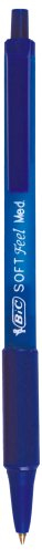 BiC 8373982 Druckkugelschreiber SOFT Feel clic Grip, 0,4 mm, blau