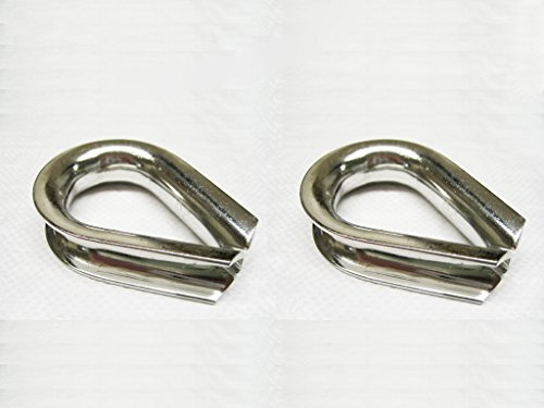 Stainless Steel Wire Rope Thimbles 10MM x2
