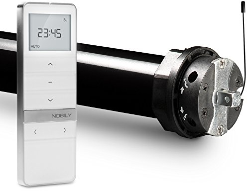 NOBILY Profi-Set elektromechanischer Funk-Rolladenmotor PR5 40/15-60 inkl. Funk-Timer (Zeitschaltuhr) Exquisit Handsender für die 60mm Achtkant-Welle - bis 90Kg