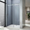 Porte de douche coulissante 160x195cm,installation en niche 8mm verre trempé, vitrification NANO, anticalcair
