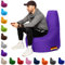 PATCH HOME Gamer Kissen & Lounge Sitzsack – befüllbar mit Reißverschluss, gefüllt mit Styropor, geeignet für In- & Outdoor. Perfekt als Gaming Sessel Sitzkissen (Lila - Ø 80cm x Höhe 90cm)