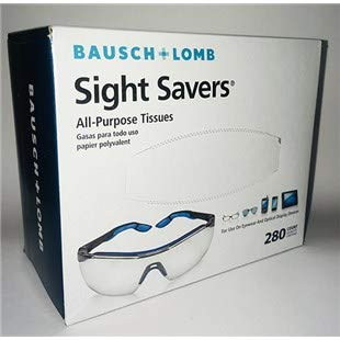 Bausch & Lomb 8566 Sight Saver Tissue Wipes 5 x 8 280/Box