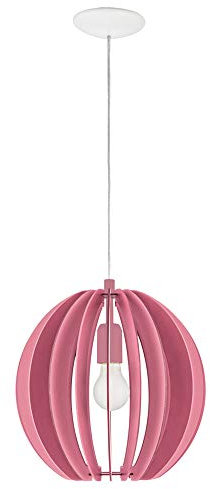 etc-shop Decken Leuchte Pendel Lamellen Lampe pink Fernbedienung Dimmbar im Set inkl. RGB LED Leuchtmittel
