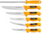 EIKASO 6 Teilig Eikaso® Solingen® Schlachtermesser Metzgermesser Ausbeinmesser Butcher Knife (3381Gelb)