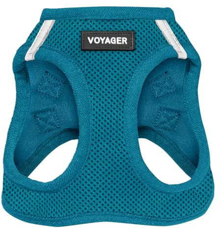 Voyager Step-In Air Hundegeschirr by Best Pet Supplies - All Weather Mesh Step in Vest Harness für kleine und mittlere Hunde, Türkis, size XL - Brust 52-58 cm