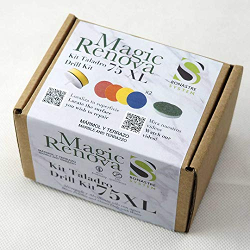 Kit taladro 75XL micro pulido y abrillantado para mármol y terrazo