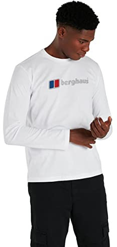 Berghaus Mens Organic Big Logo T-Shirt - White/White - M