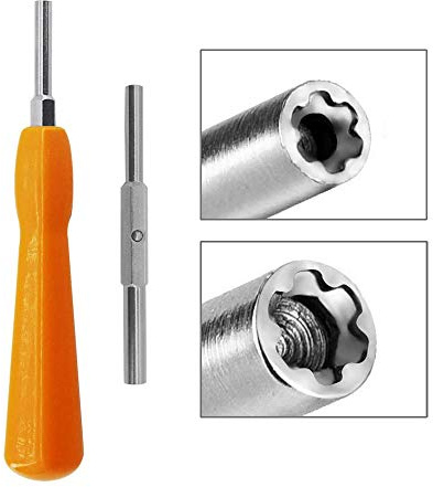 EMiEN Tournevis Gamebit 4,5 mm 3,8 mm, kit de tournevis de sécurité à double extrémité pour ouvrir NES,SNES,N64,GameBoy,GameCube,Virtual Boy,Sega,Consoles Nintendo, cartouches de jeu