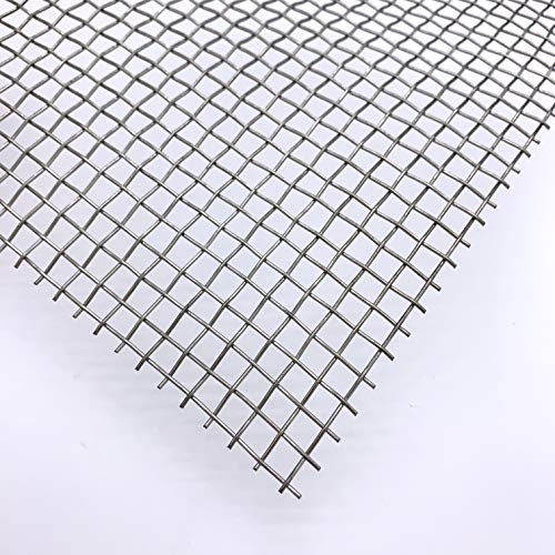 Edelstahl Drahtgewebe Gitter 6,3mm Maschenweite Edelstahl 1,0mm dick Wunschzuschnitt (500mm x 100mm)