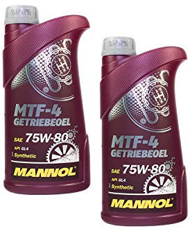 Getriebeöl Getriebe Öl MANNOL Schaltgetriebe MTF-4 API GL 4 75W-80 2 X 1 Liter für Aprilia Derbi Gas Gas Husqvarna
