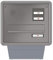 RENZ/Mauerdurchwurf-Briefkasten Durchwurf-Postkasten mit Sprechfeld/RAL-Farbe 9007 Kastenbreite 260 mm/Tiefe 270-405 mm/Stahl - mit Alu-Profilrahmen, aufklappbar/Dein-Briefkasten.de