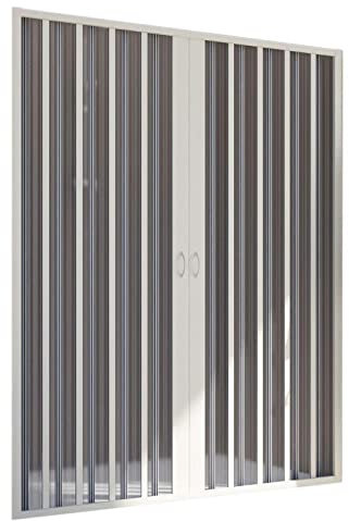 Decorspace Box doccia per nicchia Flex con fascia larga apertura centrale a soffietto riducibile Made in Italy Garantito 10 Anni (150 X h 185 cm)