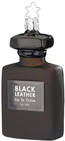 Inge-glas - Christbaumschmuck, Weihnachtsbaumschmuck - for Him - Glas - Farbe: schwarz - Höhe 10,5 cm