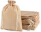 CLTPY 25 Stück Jutesäckchen mit Kordelzug, Jute Beutel 10 x 14 cm Baumwollsäckchen Stoffbeutel für Adventskalender Geschenksäckchen für Hochzeit Mitbringsel Weihnachten