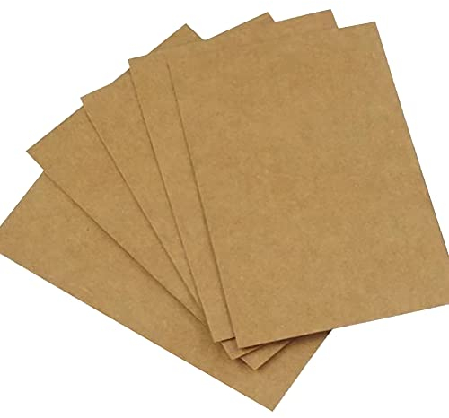 UUYYEO 50 Stück Blanko-Aquarellkarten, Aquarell-Grußkarten, Einladungskarton, Weihnachtskarten, Aquarellpapier, Karten zum Malen und Schreiben, Braun