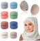 DOUSELLA 8 Paar Hijab Magnetische Pins Runde Hijab Brosche Magnetischer Hijab Clip Magnetische Schal Pins Macaron Magnet Schals Halter Keine Lochstifte Broschen für Muslimischen Schal Hijab Cardigan