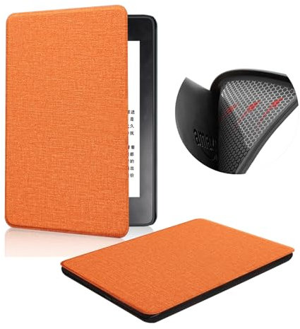 Custodia in Tessuto per 6 Pollici Kindle Paperwhite 5a/6a/7a Generazione (Versione 2012-2015, Modello EY21 & DP75SDI)-TPU Morbida Cover con Automatica Riattivazione/Sospensione Funzione