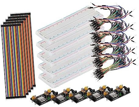 ULTECHNOVO Professional Breadboard Starter Kit Line Power Supply Module Breadboard Jumper Wires