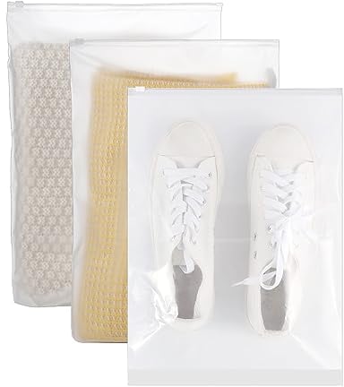 40 Pcs Ziplock Bags, 40 X 30cm Large Travel Clothes Storage Bags Reusable Clear Storage Bag Zip Lock Seal Bag Waterproof Luggage Organiser for Clothes Shoe Cosmetics Offices Supplies