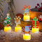 Weihnachts Dekorationen LED Weihnachtskerzen,5 Stück Flammenlose LED Teelichterkerzen Batteriebetriebene Flammenlose Kerzen Weihnachten LED Kerzen für Weihnachtsdeko, Heimdekoration (01)