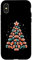 Hülle für iPhone X/XS Fußball Weihnachtsbaum Lustige Fußball Weihnachten