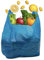 Clearly Carrier Bags, Pack of 100 Blue Plastic Bags, 28x43x53cm, Reusable Carrier Bags with Handles, Vest Style Shopping Bags for Food, Clothes, Shopping, Books and More