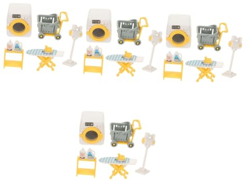 TOYANDONA 4 Set Mini Lavatrice Giocattolo Lavatrice Giocattoli Per I Più Piccoli Apparecchio Giocattolo Casa Delle Bambole Fornitura Apparecchio In Miniatura Giocattolo Mini Lavatrice Finta