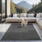 the carpet Santo Plus - Hochwertiger Outdoor Teppich, Passend für Wohnzimmer, Schlafzimmer und Terrasse, Wetterfest, langlebig und pflegeleicht, Anthrazit, 140 x 200 cm