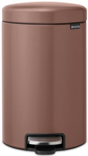 Brabancia Pedal Trash Can NewIcon 12L Satin Taupe 234002