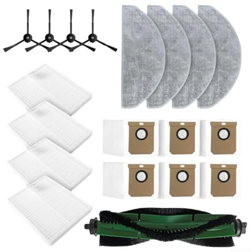 Pièces de rechange pour aspirateur Cecotec pour Conga 7490, Ultimate Home, X-Treme, Genesis. Pièces de rechange comprenant brosses latérales principales, filtres, serpillères, sacs à poussière