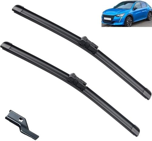 Auto-Frontscheibenwischerblatt für Peugeot 208 P21 MK2 2019-2023, Frontscheibenwischerblattsatz Wischerblatt-Ersatzblätter